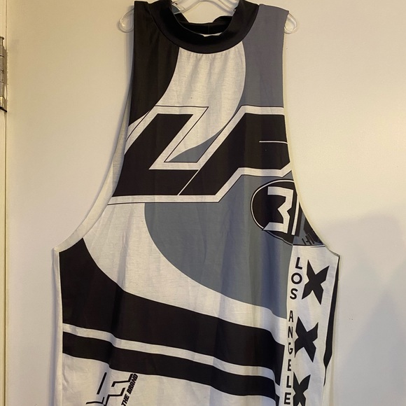 LF The Brand VINTAGE SLEEVELESS TRIM T-SHIRTπΊNWT - Picture 6 of 7